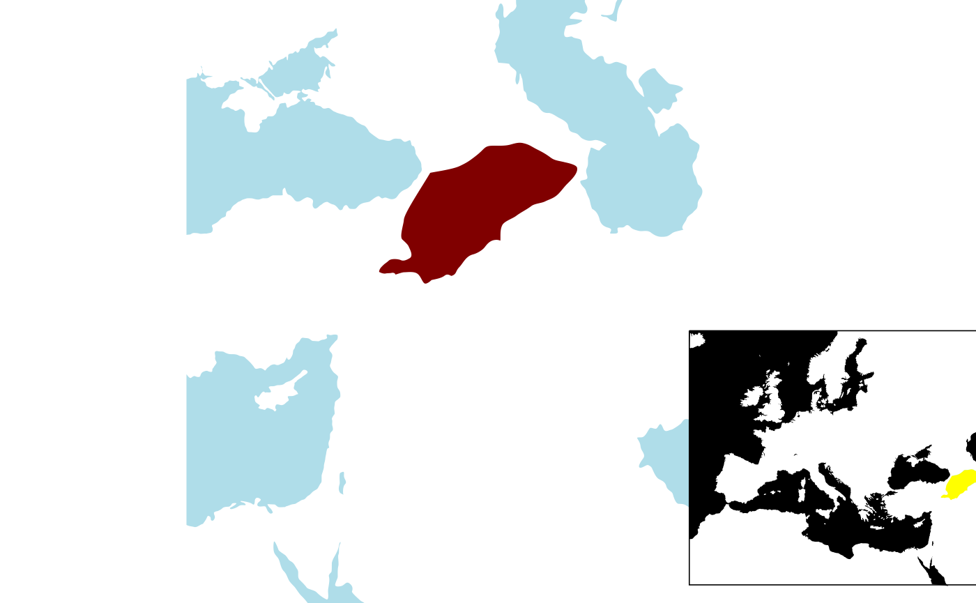 Roman province of Armenia (ca 117 AD).